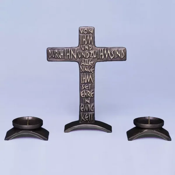 Altarkreuz aus Glockenbronze