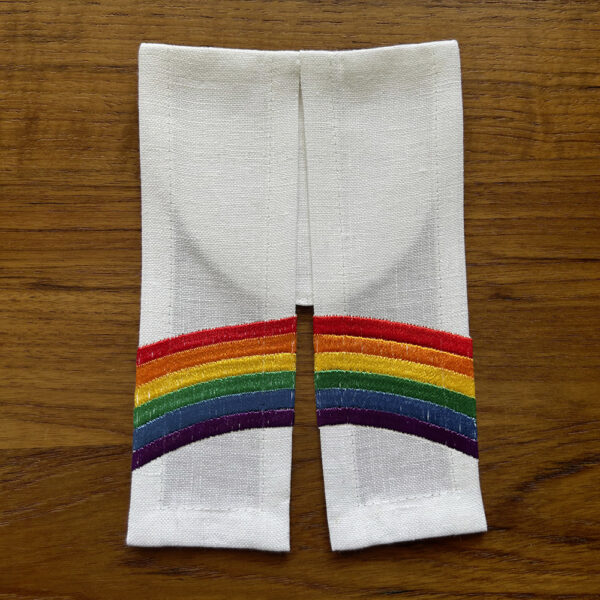 Beffchen Regenbogen O E