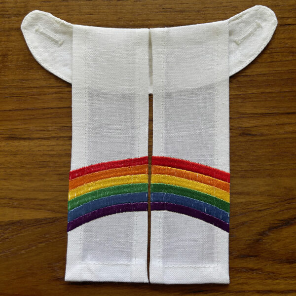 Beffchen Regenbogen O R