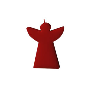 kleine Schutzengelkerze in rot