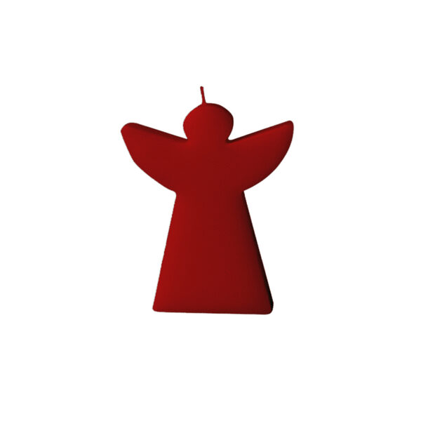 kleine Schutzengelkerze in rot
