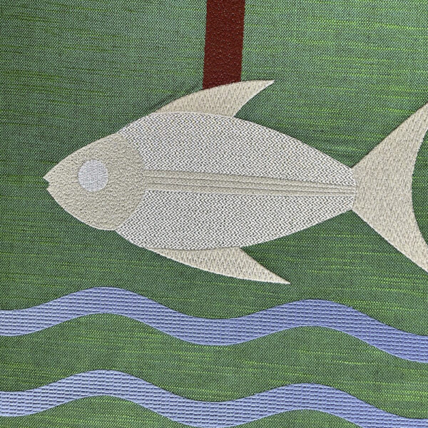 Parament Kreuz und Fisch Detail